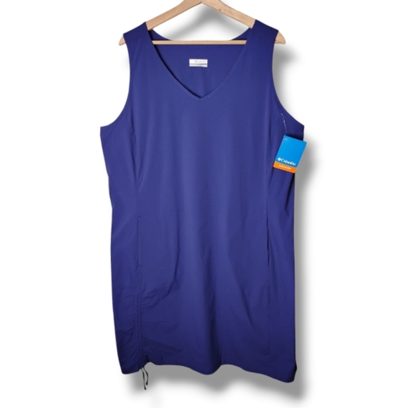 NWT Columbia Anytime Casual II/III Dress 2X UPF 50 Travel Outdoor Pockets - Picture 1 of 10